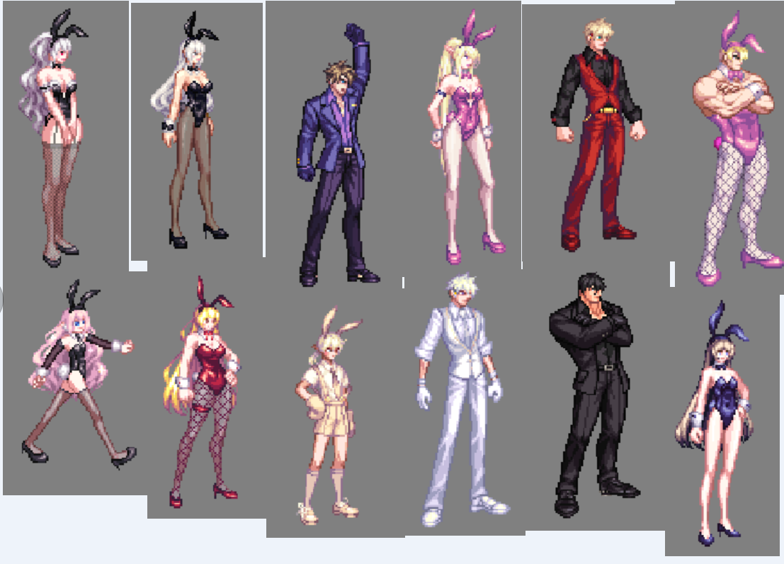 兔女郎与执事皮肤